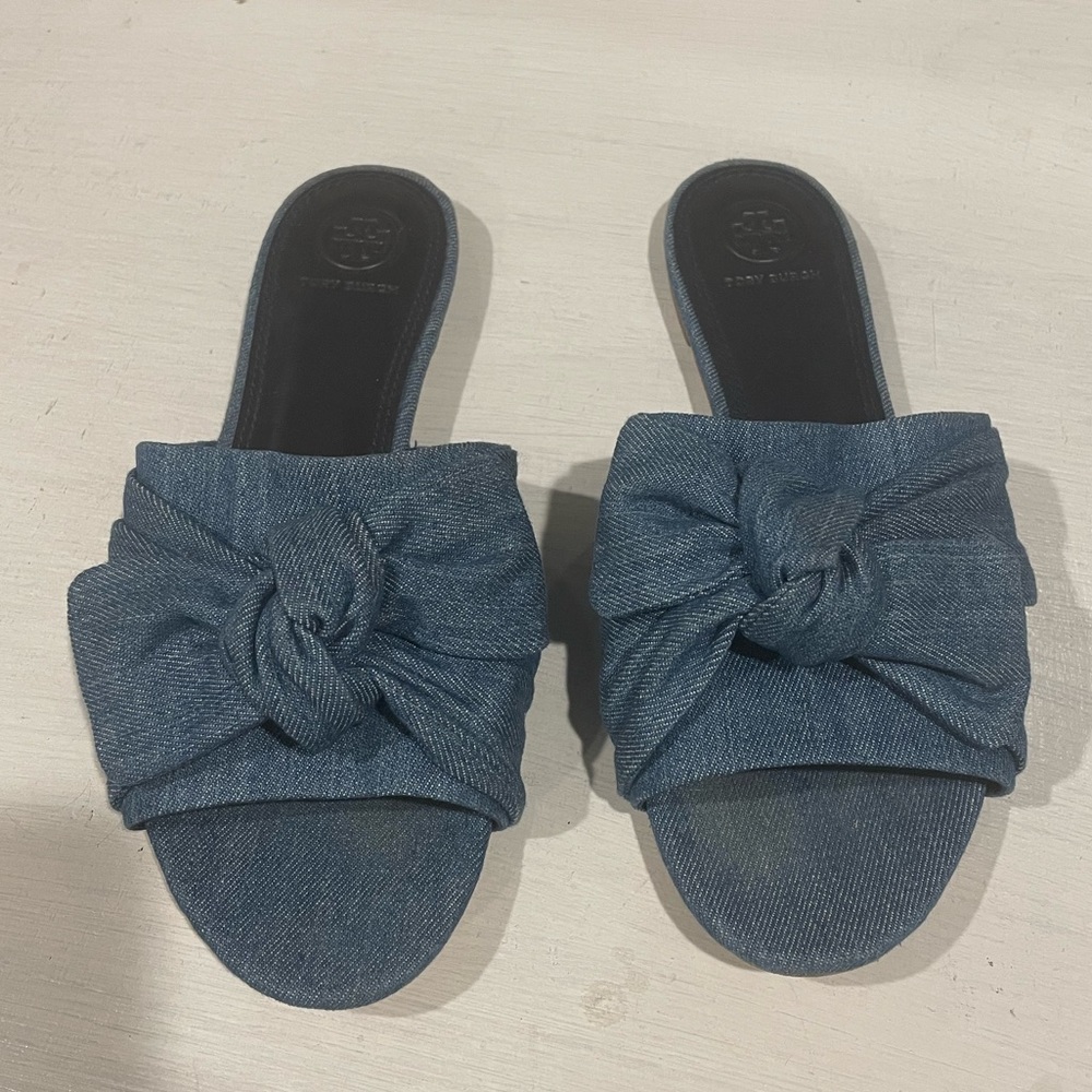 Tory Burch denim sandals